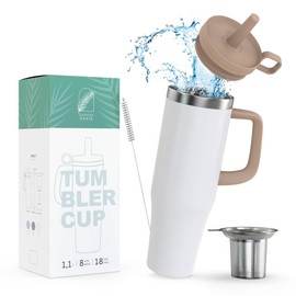 Tumbler Cup Everday Oasis 1.2 L Stainless Steel Idolier Cup (White)