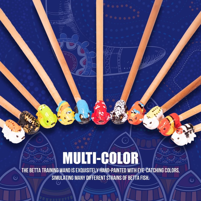 KOIKA Fish Training Stick Toys Fish Tank Decor Betta Training