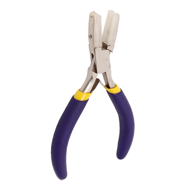 Flat Nose Pliers Blue Handle Double Spring Structure Carbon Steel