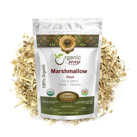 Organic Way Marshmallow Root Cut & Sifted - Organic, Kosher & USDA Certified - 1 LBS