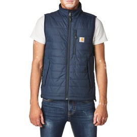 Carhartt Men's Rain Defender Relaxed Fit Lightweight Insulated Vest, Navy, Large