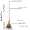 BMart Home Vietnamese Broom, Long Handle Indoor & Outdoor Floor