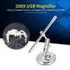 1pc 200X 8‑LED Microscope Endoscope 1080P Camera Magnifier USB/Micro USB