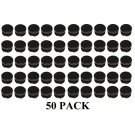 1" Round Tubing Plastic Hole Plug End Cap, 1 inch OD Tube Pipe Cover, Heavy Duty Plastic Plug Cap Insert, Durable Chair Glide (50)