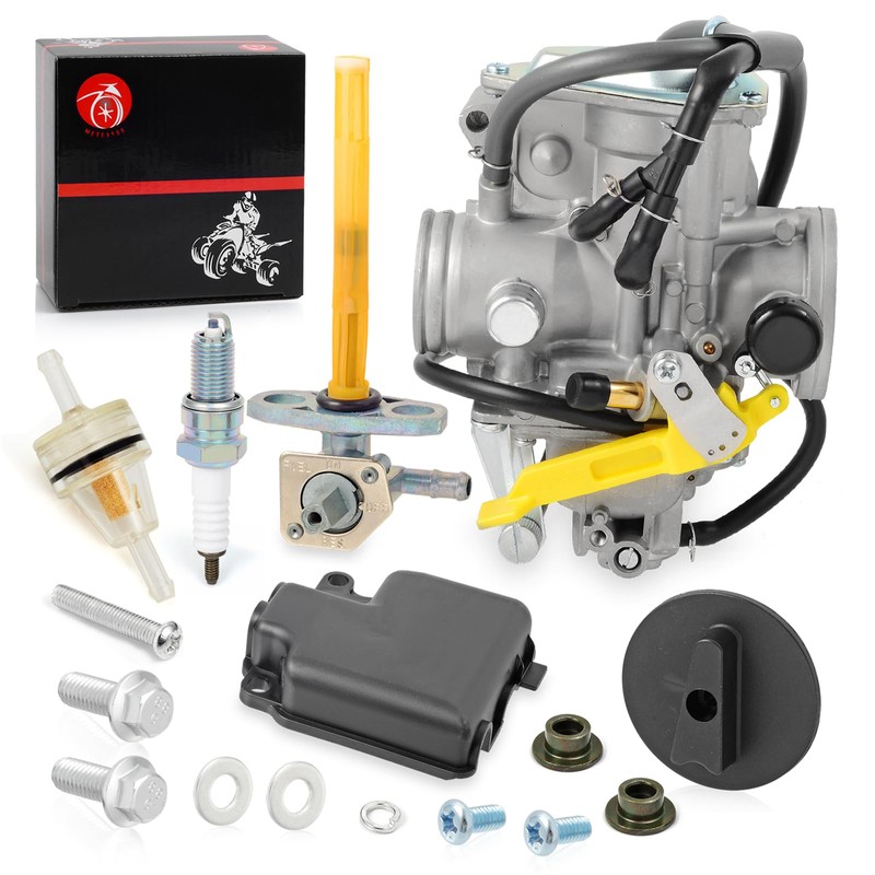 Carburetor & Fuel Valve Petcock W/Lever For Honda TRX400EX Sportrax