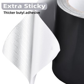 RealPlus RV Underbelly Tape 4" x 50' RV Underbelly Material Belly Tape with Permanent Sealing Adhesive for Camper Travel Trailer Mobile Home (Extra-Sticky)