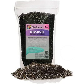 Premium Bonsai Soil Potting Mix by Gardenera - Optimal Balance for Healthy Bonsai Growth and Nutrient Retention - 1 Quart