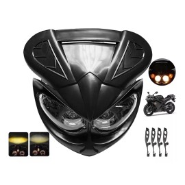 Gomia 12v Universal Para La Cabeza De La Motocicleta Faro De