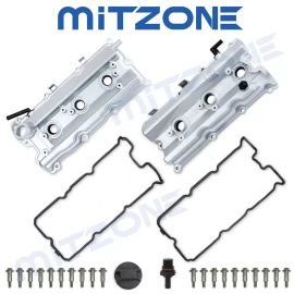 MITZONE 2x Upgrade Aluminum Valve Cover Kit for 2003-07 Infiniti G35 Nissan 350Z VQ35DE