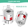 Shaft Coupling 10 mm to 10 mm Waves Flexible Elastic