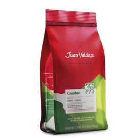 Juan Valdez Cumbre Whole Bean Coffee, Dark Roast 16 OZ - 100% Colombian Coffee - Expert blend of Colombian coffees with intense flavors and dry fruits notes (Pack of 3)