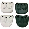 Golf Headcover Putter Cover Mallet Magnetic Closure Center Shaft Clover