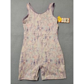 Cat & Jack NEW Cat & Jack Girls' Purple Pastel Tie-Dye Biketard Size 8  Leotard