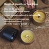 LUSHHAHA 3-Pack Wood Wick Candles Gift Set with Hidden Wealth