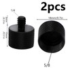 SAVITA 2pcs Mic Stand Adapter 1/4 Male to 5/8 Female