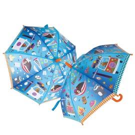 Floss and Rock Adventure Colour Changing Umbrella, 27.5-inches Height, Umbrellas for Kids