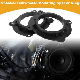 Partuto Speaker Spacer Ring Tweeter Speaker Spacer Adapter Car for Toyota Avalon 2019-2023 Rear Doors ABS Black Waterproof