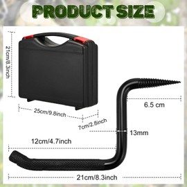 Amylove 16 Pcs 4 Inch Screw in Tree Steps for Hunting with Slip Bow Hunting Accessories Resistant Knurling Pattern for Tree Climbing, Self Tapping Screw Mount, Hold 705 Lbs