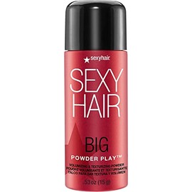 SexyHair Big Powder Play Polvo Voluminizador y Texturizante| Transparente en el cabello | Sin fragancia | Elevación instantánea | 15 g