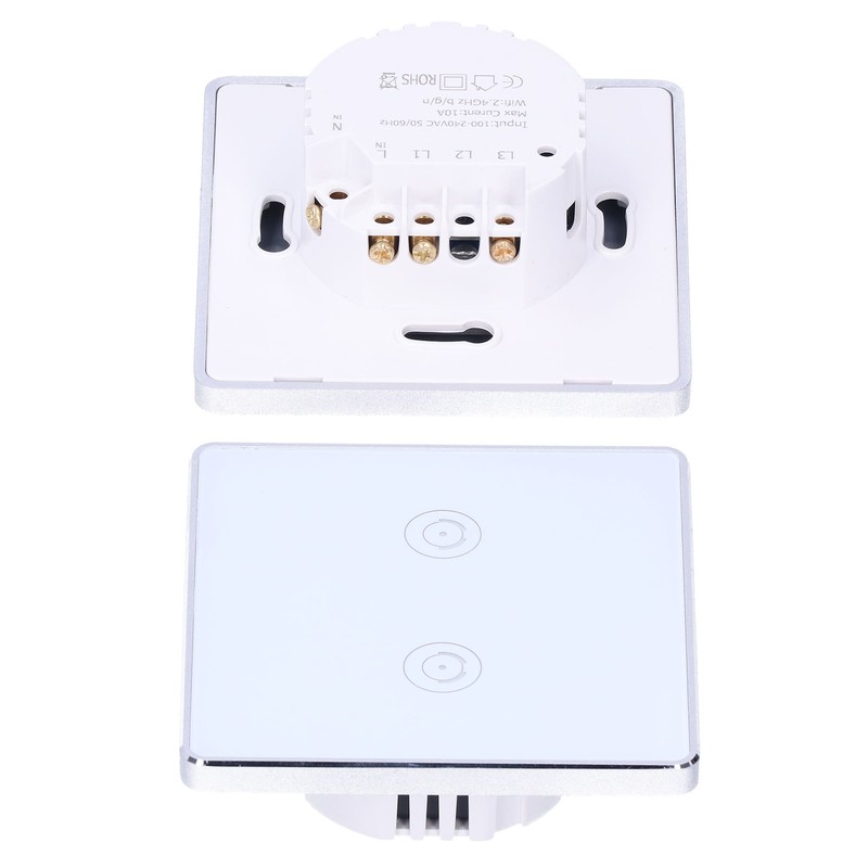 2 Gang Smart Touch Switch WiFi British Standard for Google