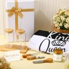 Singhoow 12 Pcs Wedding Gifts for Couples King Queen Glass