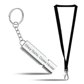 Engraved Safety Emergency Whistle for Hikers Boat Runners Stay Safe Come Home Whistles for Family Friends Thinking of You Gifts for Kids Daughter Son Survival Whistle Keychain with Lanyard