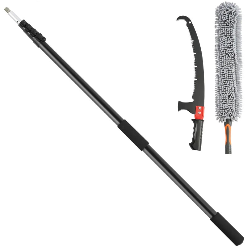 Vevor Lightweight Aluminum Manual Pole Saw 4.9-20 ft Extendable Tree