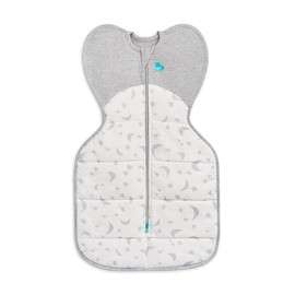 Love To Dream Swaddle UP Extra Warm, White, Small, 3.5-6kg, Get Longer Sleep, Allow Baby to Sleep in Their Preferred Arms Up Position for Self-Soothing, Snug Fit Calms Startle Reflex