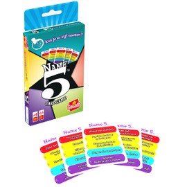 Goliath Name 5 Kaartspel, Trivia spel for children Vanaf 12 Jaar, Kennisspel voor 2 of Meer Spelers, Gezelschapsspel leuk voor tijdens Feestjes