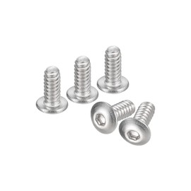 QUARKZMAN #4-40x1/4 Inch Switch Head Socket Cap Screws 50pcs 304 Stainless Steel Fasteners Hex Bolt Screws Fully Threaded Hex Drive Screws