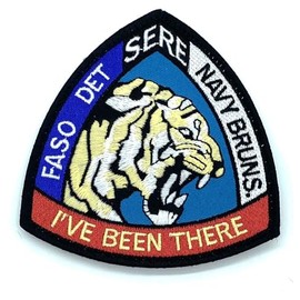 FASO Det SERE Navy Brunswick Patch, 4 inch, Hook and Loop