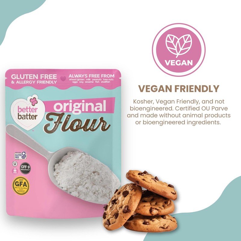 Better Batter Original Blend Multipurpose Certified Gluten-Free Flour, Top 9