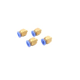 Pneumatic Push-in Fitting M5 to 8 mm IQS, Pack of 4 Push In Compressed Air Connection/Plug Connection