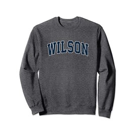 Wilson North Carolina NC Vintage Sports Design Navy Sweatshirt