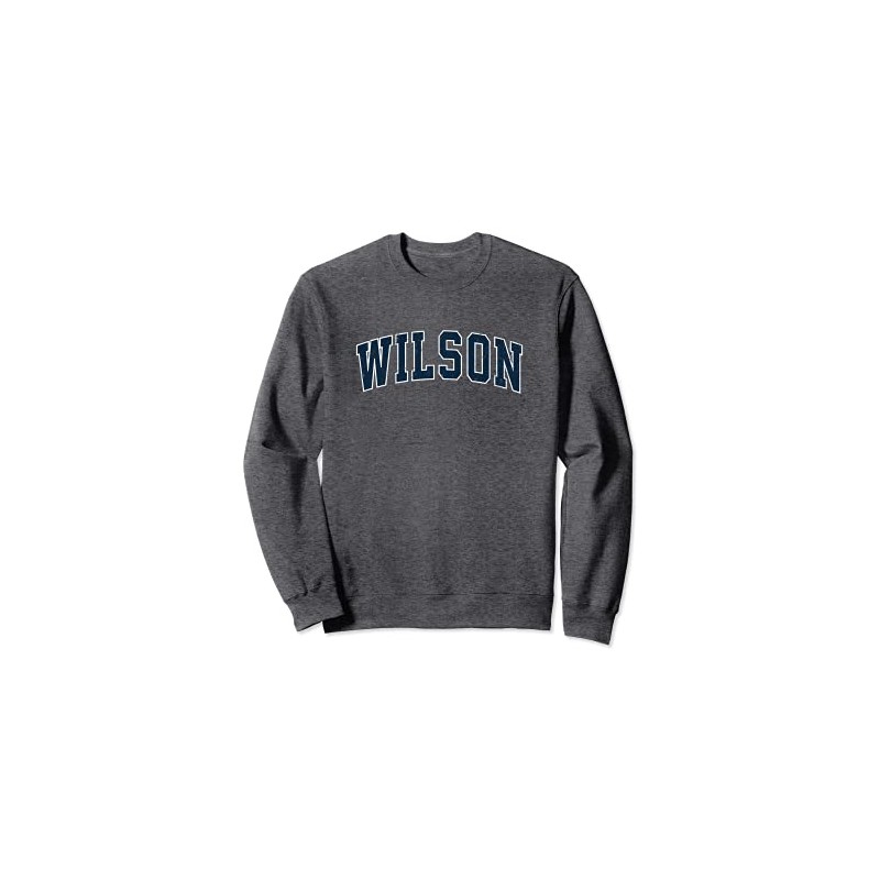 Wilson North Carolina NC Vintage Sports Design Navy Sweatshirt