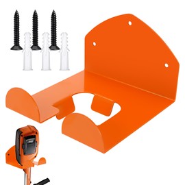Yooyan Brush Cutter Holder, Wall Mount for Grass Trimmer, Garden Power Tool Hanger, with Matching Screws, for Garage Trimmer, Garden Tools - Orange
