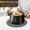 Homcomodar Round Table Place Mats Set of 6 Heat Resistant