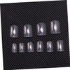 FOMIYES 1set Fake Nail Tips Transparent Nail Art Stickers Easy
