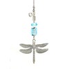 Turquoise Ice Blue Silvery Metal Dragonfly Ceiling Fan Pull Chain