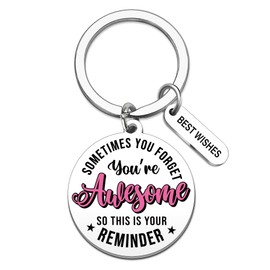 XzmaaoX Inspirational Keychain Coworkers Employee Appreciation Gift Coworker Gifts Teamwork Friend Keychain Present for Women Men Employee Birthday Christmas Encouragement Quotes Keychains