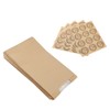 50PCS Bread Bag Kraft Paper Transparent Window Baked Food Packaging