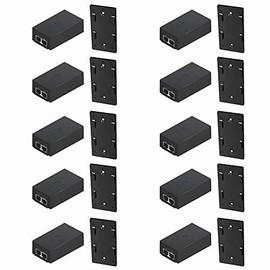 PoE Adapter POE-24-24W-G PoE 24V DC 24 Watts Gigabit Replacement PoE Adapter with POE Wall Mount POE-WM (10 Pack)