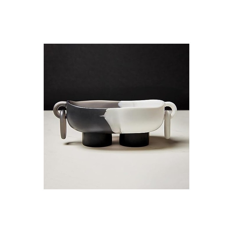 Santa Barbara Design Studio Decorative Bowls Footed Oblong Resin Bowl