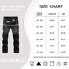 Rdruko Men's Winter Hiking Pants Waterproof Fleece lined Ski Snow