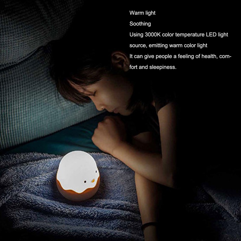 Night Light Eggshell Chicken 3 Dimensional Cute Silicone Household Bedside