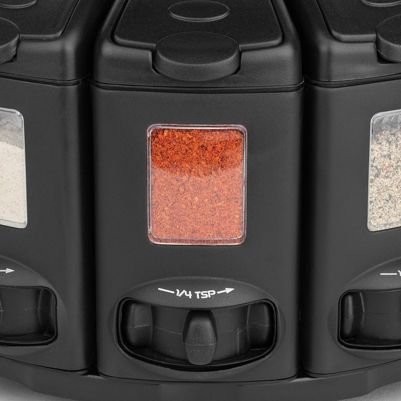 Kitchen Art Select-A-Spice Auto-Measure Pro Carousel 12 Compartments Spice Rack,