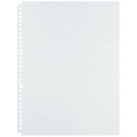 Collect S-4230 Transparent Pocket Leaf A4 6 Pockets, 30 Holes, 2 Rows, 3 Tiers, 10 Sheets