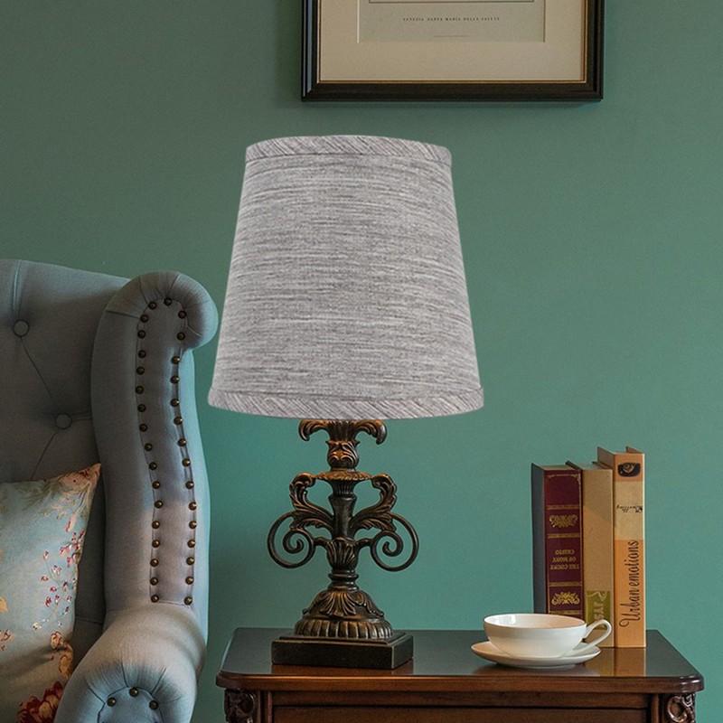 6Pcs Lampshade Modern Light Cover Fabric Inner Film European Style