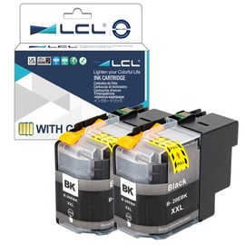 LCL LCL Compatible Ink Cartridge Replacement for Brother LC20E LC20EBK XXL MFC-J5920DW MFC-J985DW MFC-J775DW (2-Pack Black)
