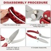 Heavy Duty Poultry Shears,Multi-Purpose Stainless Steel Kitchen Shears for Cutting
